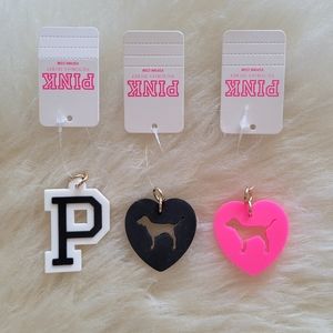 VS PINK Keychain Charm set of 3